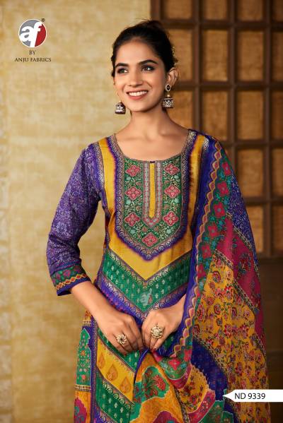 DN 9339 BY ANJU FABRIC DESIGNER SILK SALWAR SUIT WHOLESALER IN INDIA